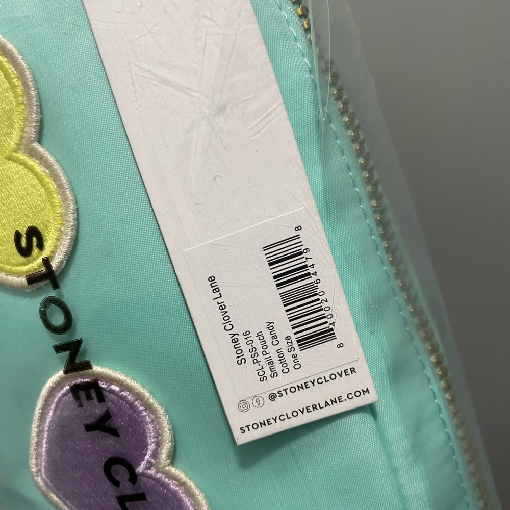Stoney clover lane small pouch cotton candy with hearts NWT - Picture 3 of 3
